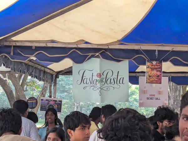 Crowds stuck in an infinite loop of games and food.